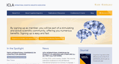 Desktop Screenshot of cognitivelinguistics.org